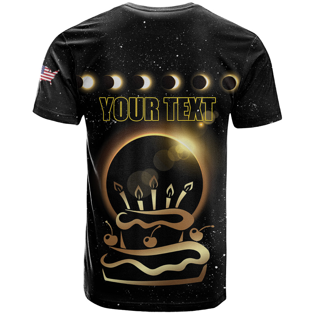 Personalized Total Solar Eclipse 2024 T Shirt My Birthday Present From The Universe - Wonder Print Shop