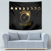 Total Solar Eclipse 2024 Tapestry My Birthday Present From The Universe - Wonder Print Shop
