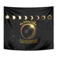 Total Solar Eclipse 2024 Tapestry My Birthday Present From The Universe - Wonder Print Shop
