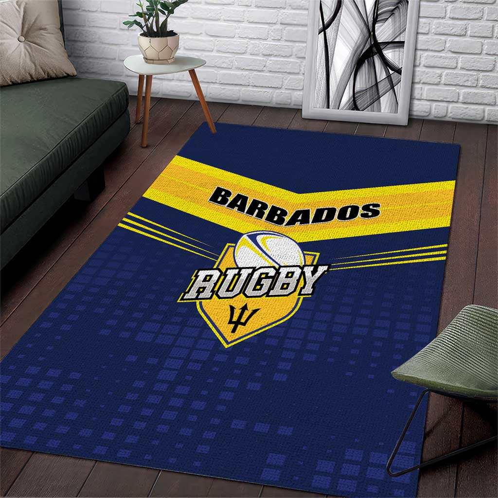 Barbados Rugby Area Rug Team Barbados Trident Go Champions