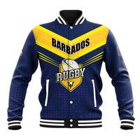 Custom Barbados Rugby Baseball Jacket Team Barbados Trident Go Champions