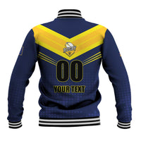 Custom Barbados Rugby Baseball Jacket Team Barbados Trident Go Champions