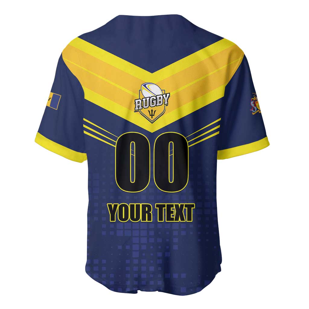 Custom Barbados Rugby Baseball Jersey Team Barbados Trident Go Champions
