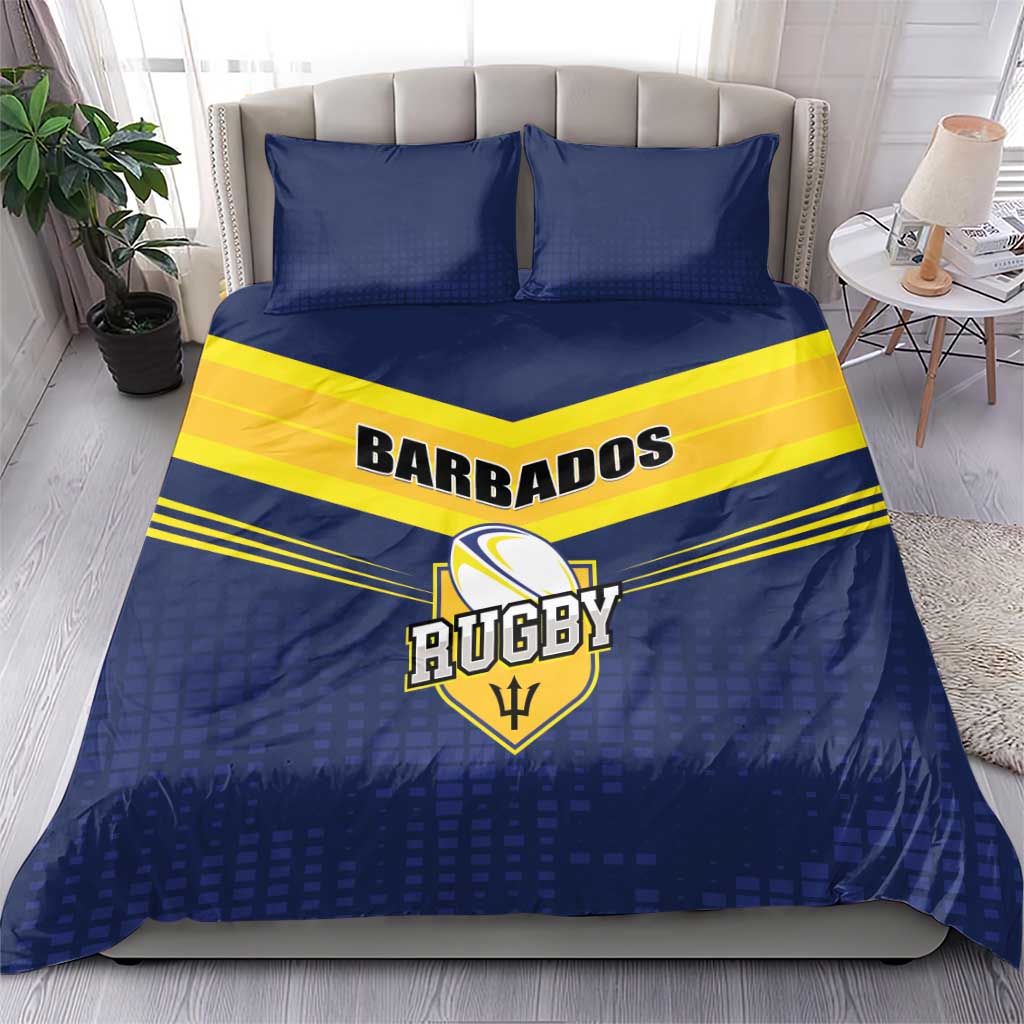 Barbados Rugby Bedding Set Team Barbados Trident Go Champions