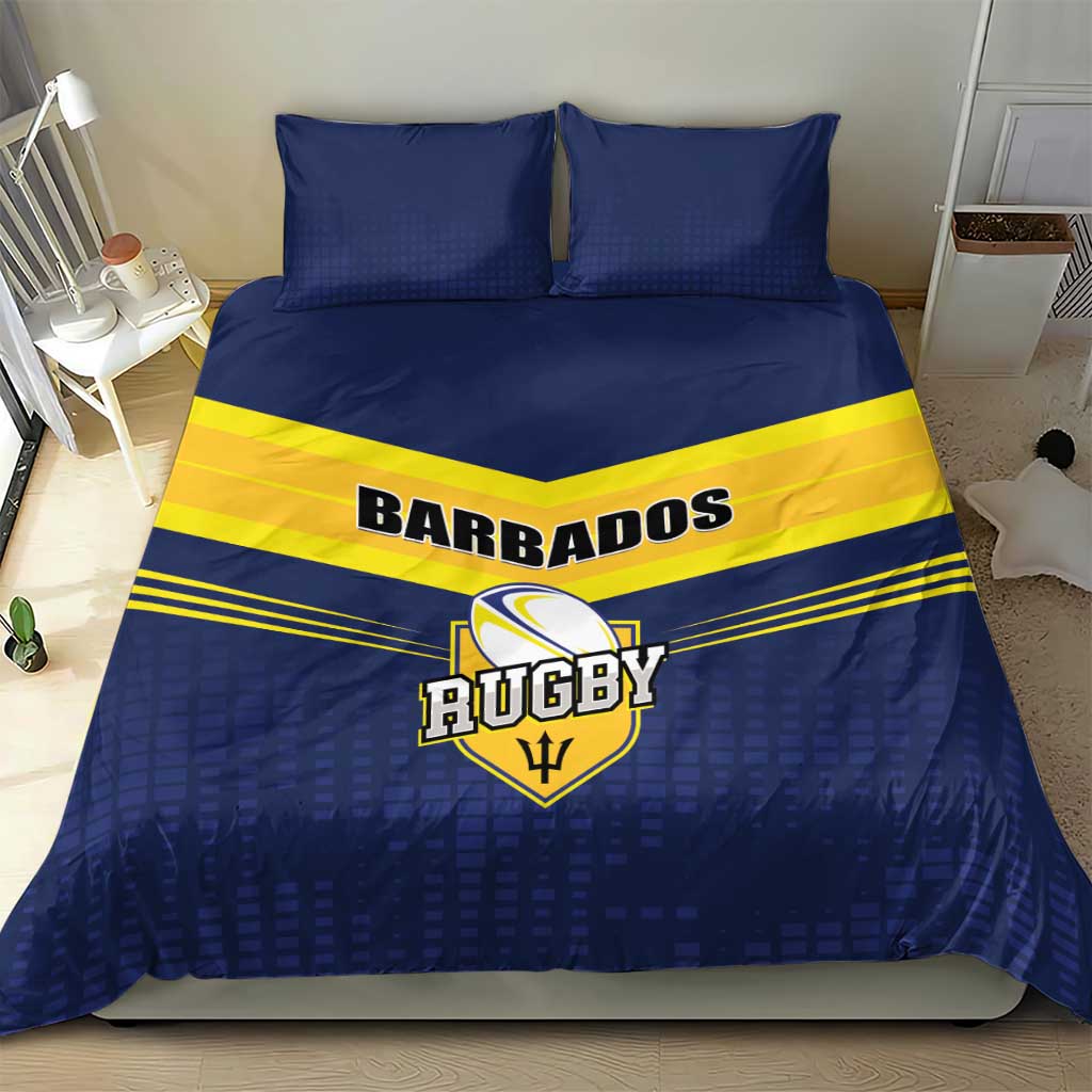 Barbados Rugby Bedding Set Team Barbados Trident Go Champions