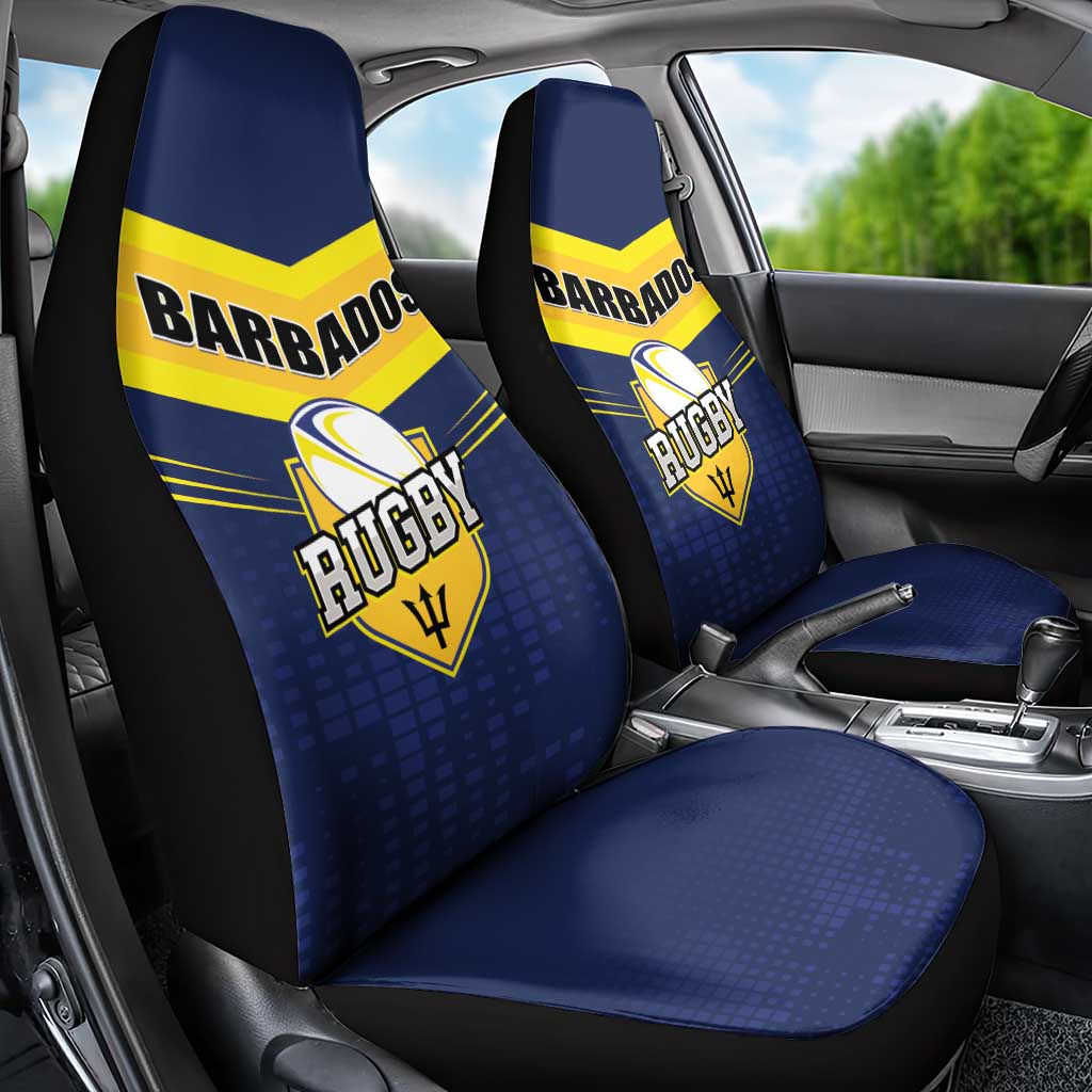 Barbados Rugby Car Seat Cover Team Barbados Trident Go Champions