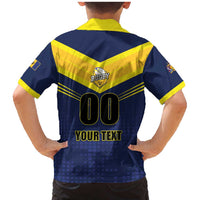 Custom Barbados Rugby Family Matching Mermaid Dress and Hawaiian Shirt Team Barbados Trident Go Champions