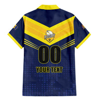 Custom Barbados Rugby Family Matching Mermaid Dress and Hawaiian Shirt Team Barbados Trident Go Champions