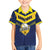 Custom Barbados Rugby Family Matching Off The Shoulder Long Sleeve Dress and Hawaiian Shirt Team Barbados Trident Go Champions