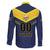 Custom Barbados Rugby Family Matching Off Shoulder Short Dress and Hawaiian Shirt Team Barbados Trident Go Champions