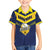 Custom Barbados Rugby Family Matching Off Shoulder Short Dress and Hawaiian Shirt Team Barbados Trident Go Champions