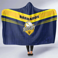 Barbados Rugby Hooded Blanket Team Barbados Trident Go Champions