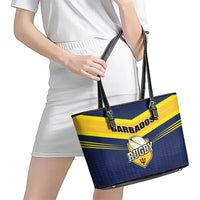 Barbados Rugby Leather Tote Bag Team Barbados Trident Go Champions
