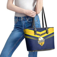 Barbados Rugby Leather Tote Bag Team Barbados Trident Go Champions