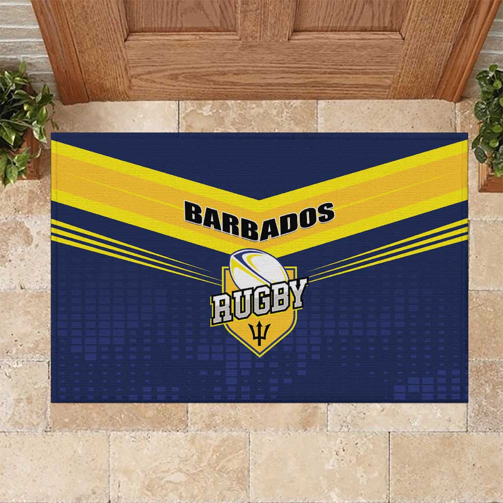 Barbados Rugby Rubber Doormat Team Barbados Trident Go Champions
