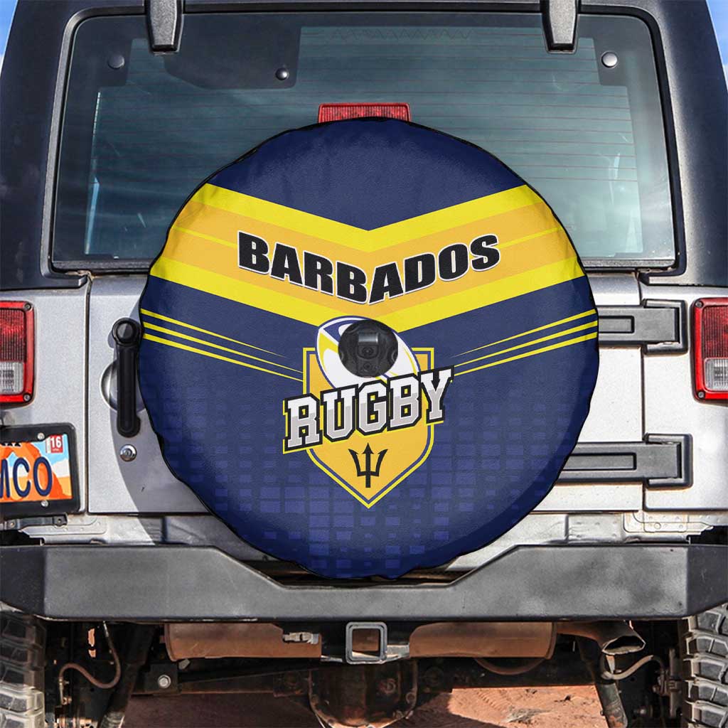 Barbados Rugby Spare Tire Cover Team Barbados Trident Go Champions