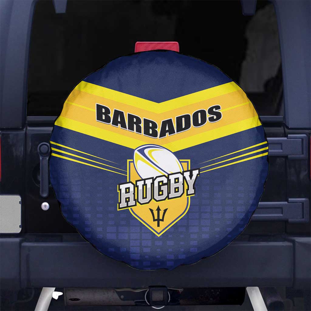 Barbados Rugby Spare Tire Cover Team Barbados Trident Go Champions