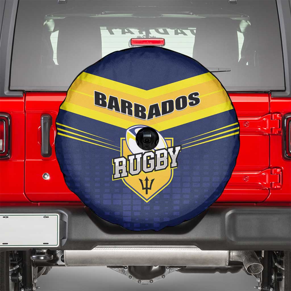 Barbados Rugby Spare Tire Cover Team Barbados Trident Go Champions