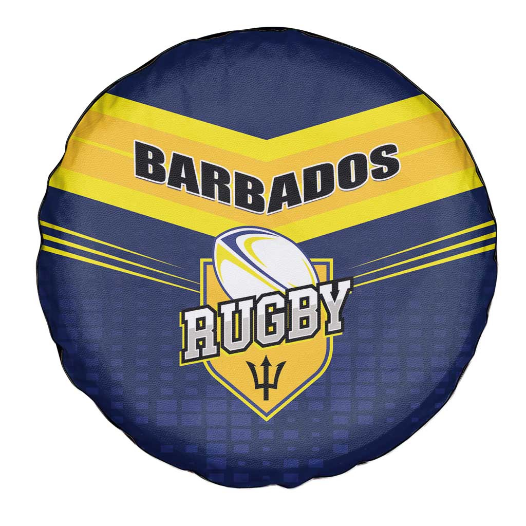 Barbados Rugby Spare Tire Cover Team Barbados Trident Go Champions