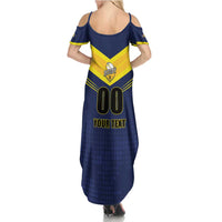 Custom Barbados Rugby Summer Maxi Dress Team Barbados Trident Go Champions