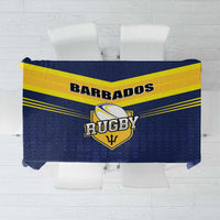 Barbados Rugby Tablecloth Team Barbados Trident Go Champions