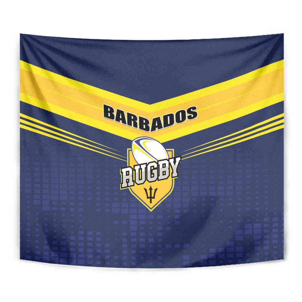 Barbados Rugby Tapestry Team Barbados Trident Go Champions