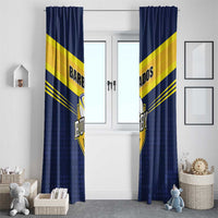 Barbados Rugby Window Curtain Team Barbados Trident Go Champions