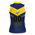 Custom Barbados Rugby Women Sleeveless Polo Shirt Team Barbados Trident Go Champions