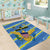 US Virgin Islands Soccer Area Rug Team Dashing Eagles Come On
