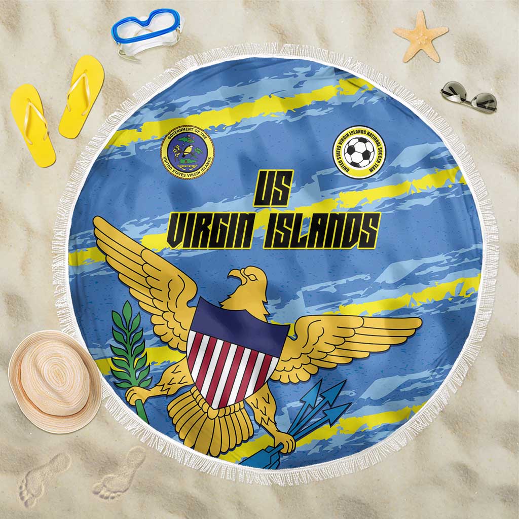 US Virgin Islands Soccer Beach Blanket Team Dashing Eagles Come On