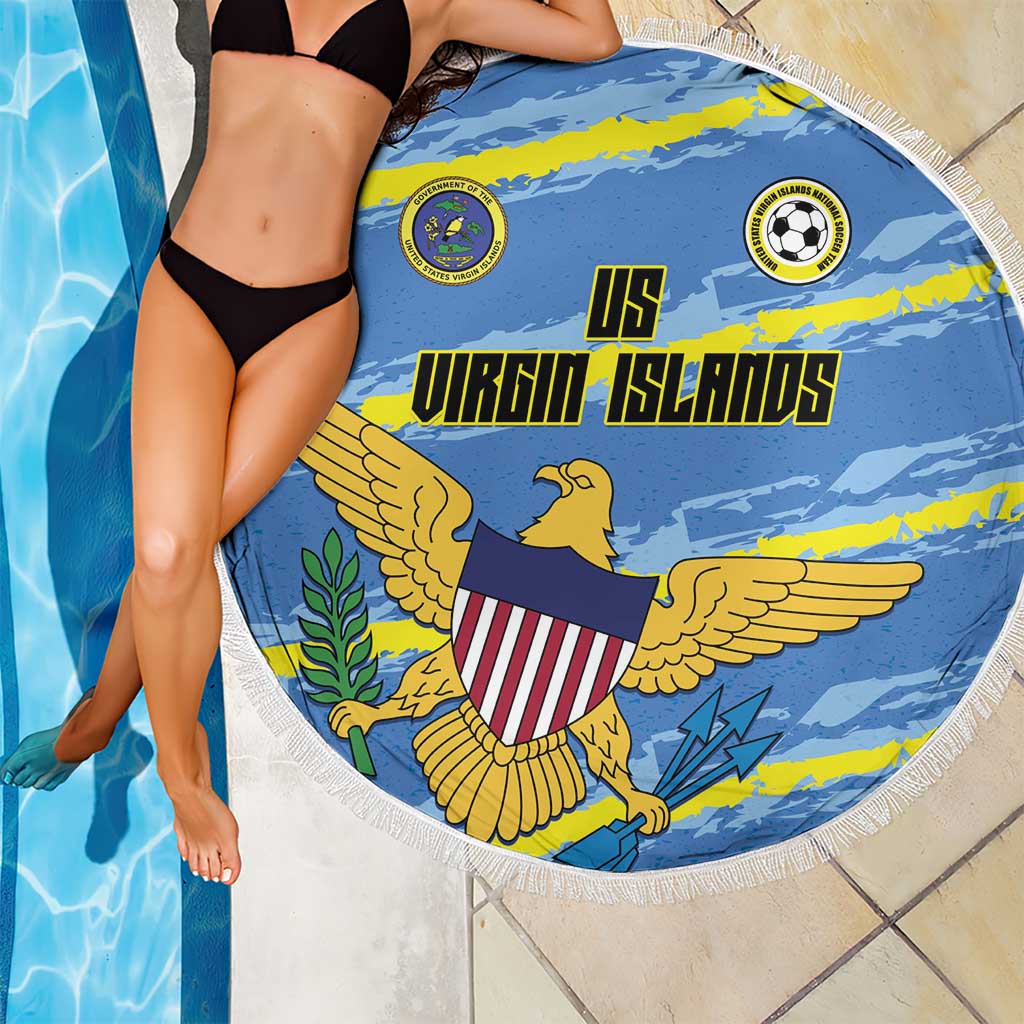 US Virgin Islands Soccer Beach Blanket Team Dashing Eagles Come On