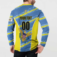 Custom US Virgin Islands Soccer Button Sweatshirt Team Dashing Eagles Come On