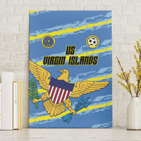 US Virgin Islands Soccer Canvas Wall Art Team Dashing Eagles Come On