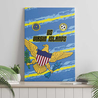 US Virgin Islands Soccer Canvas Wall Art Team Dashing Eagles Come On