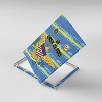 US Virgin Islands Soccer Canvas Wall Art Team Dashing Eagles Come On
