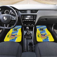 US Virgin Islands Soccer Car Mats Team Dashing Eagles Come On