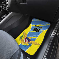 US Virgin Islands Soccer Car Mats Team Dashing Eagles Come On