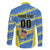 Custom US Virgin Islands Soccer Family Matching Off Shoulder Short Dress and Hawaiian Shirt Team Dashing Eagles Come On