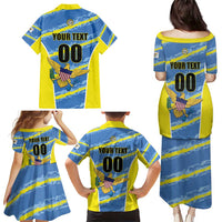 Custom US Virgin Islands Soccer Family Matching Puletasi and Hawaiian Shirt Team Dashing Eagles Come On