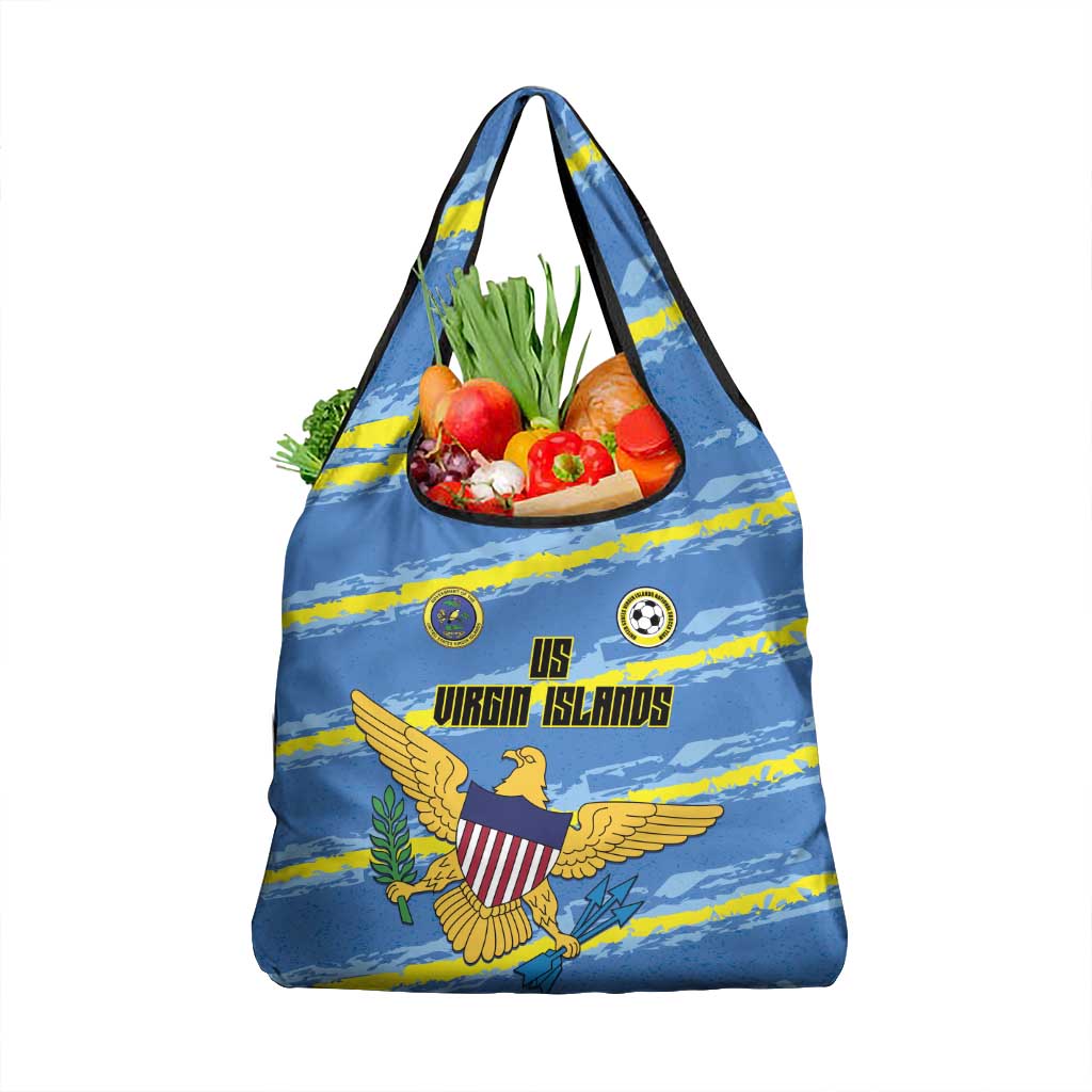 US Virgin Islands Soccer Grocery Bag Team Dashing Eagles Come On