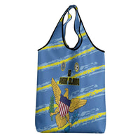 US Virgin Islands Soccer Grocery Bag Team Dashing Eagles Come On