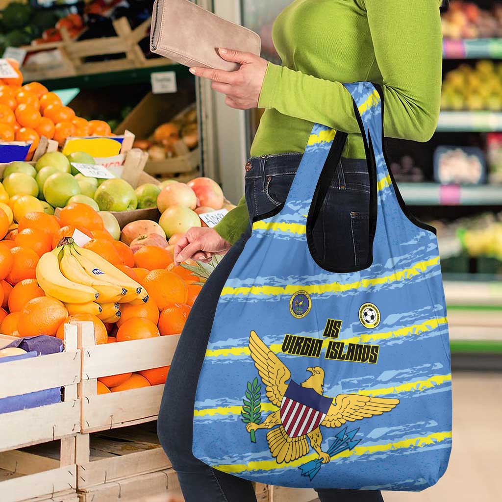 US Virgin Islands Soccer Grocery Bag Team Dashing Eagles Come On