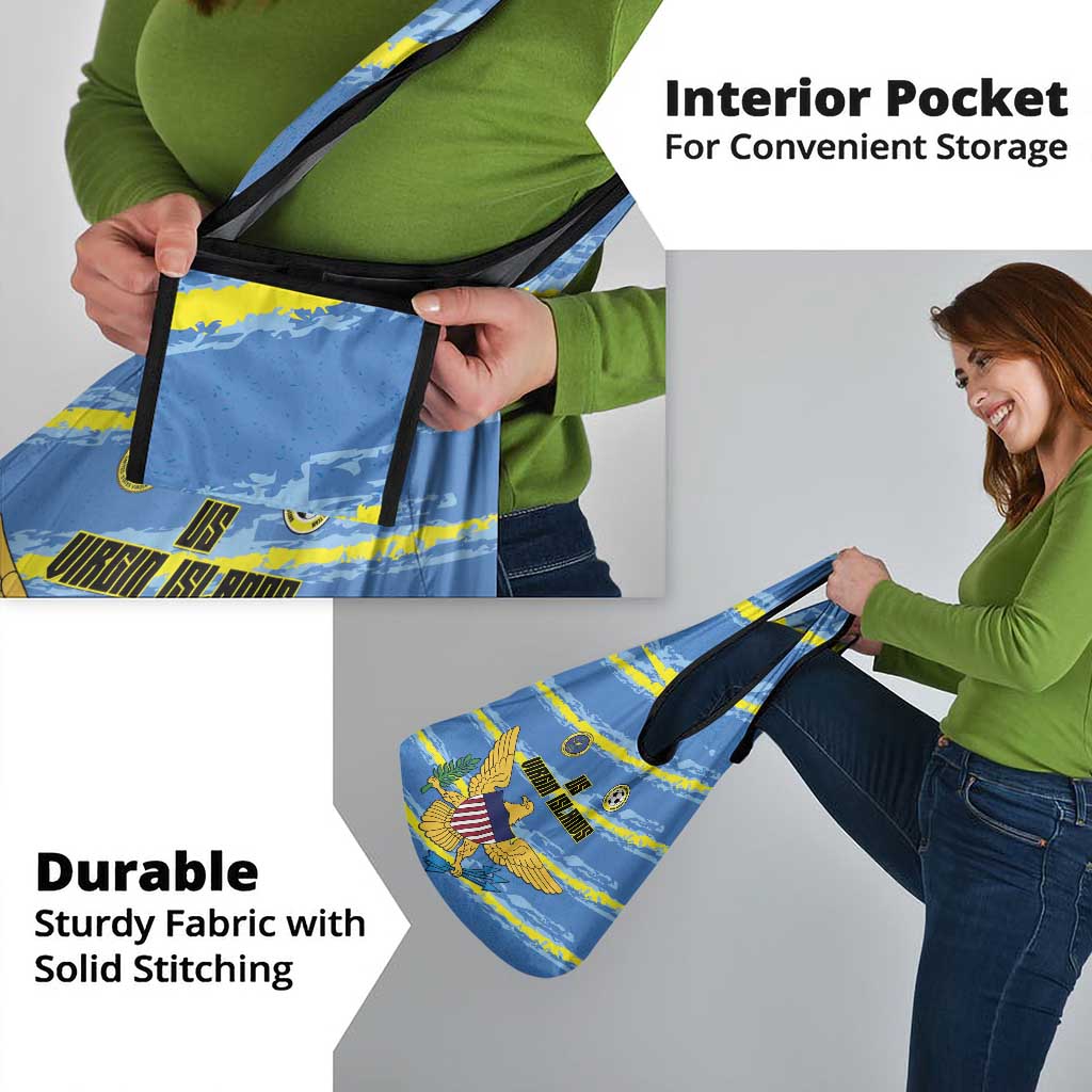 US Virgin Islands Soccer Grocery Bag Team Dashing Eagles Come On