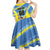 Custom US Virgin Islands Soccer Kid Short Sleeve Dress Team Dashing Eagles Come On