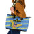 US Virgin Islands Soccer Leather Tote Bag Team Dashing Eagles Come On