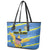 US Virgin Islands Soccer Leather Tote Bag Team Dashing Eagles Come On