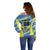 Custom US Virgin Islands Soccer Off Shoulder Sweater Team Dashing Eagles Come On