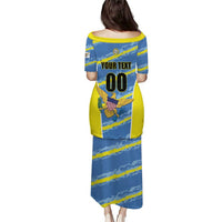 Custom US Virgin Islands Soccer Puletasi Team Dashing Eagles Come On