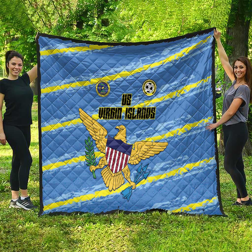 US Virgin Islands Soccer Quilt Team Dashing Eagles Come On