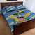 US Virgin Islands Soccer Quilt Bed Set Team Dashing Eagles Come On